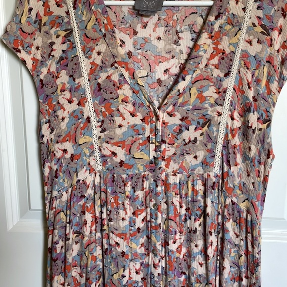 ANTHROPOLOGIE VANESSA VIRGINIA Ladder Lace Tunic, Medium - Picture 4 of 11